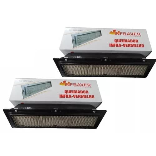 2 Queimador Infravermelho P/fornos E Maq Frango Infraver