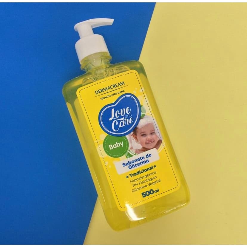 Sabonete Líquido Love and Care Baby Glicerina Dermacream  500ml