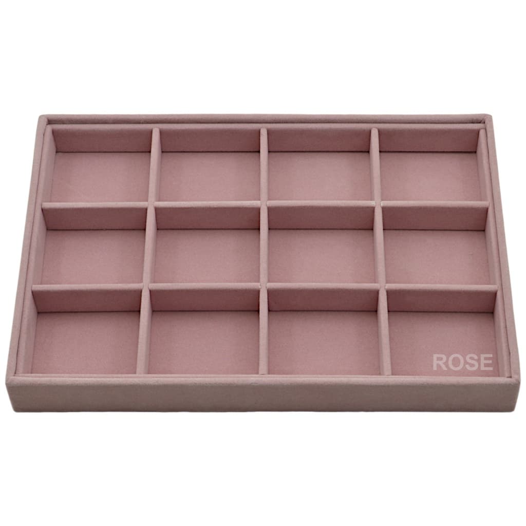 Bandeja Media Organizadora Quadriculada Para Jóias - Brincos - Veludo sem capa