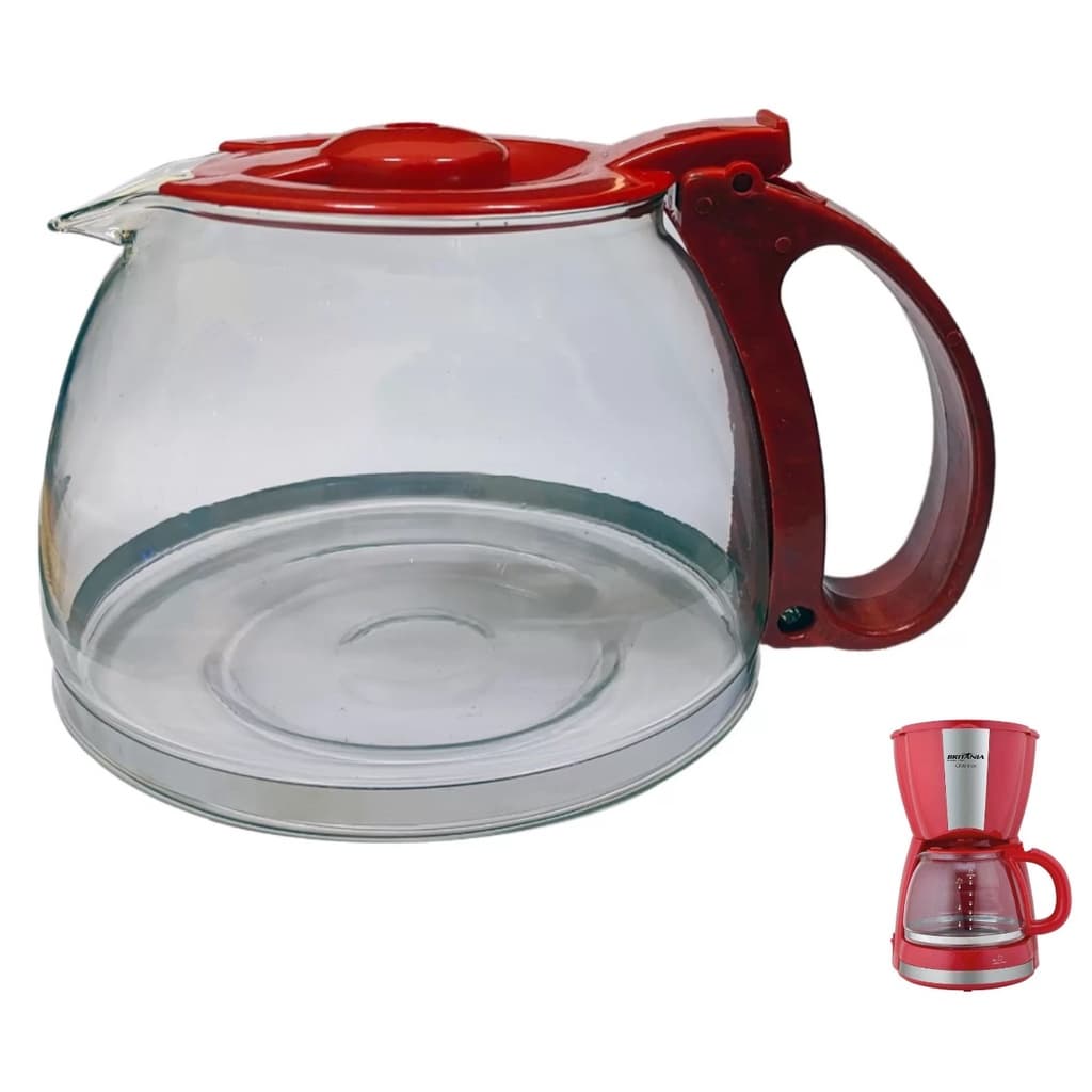 Jarra Similar para Cafeteira Britânia CP30 Vermelha