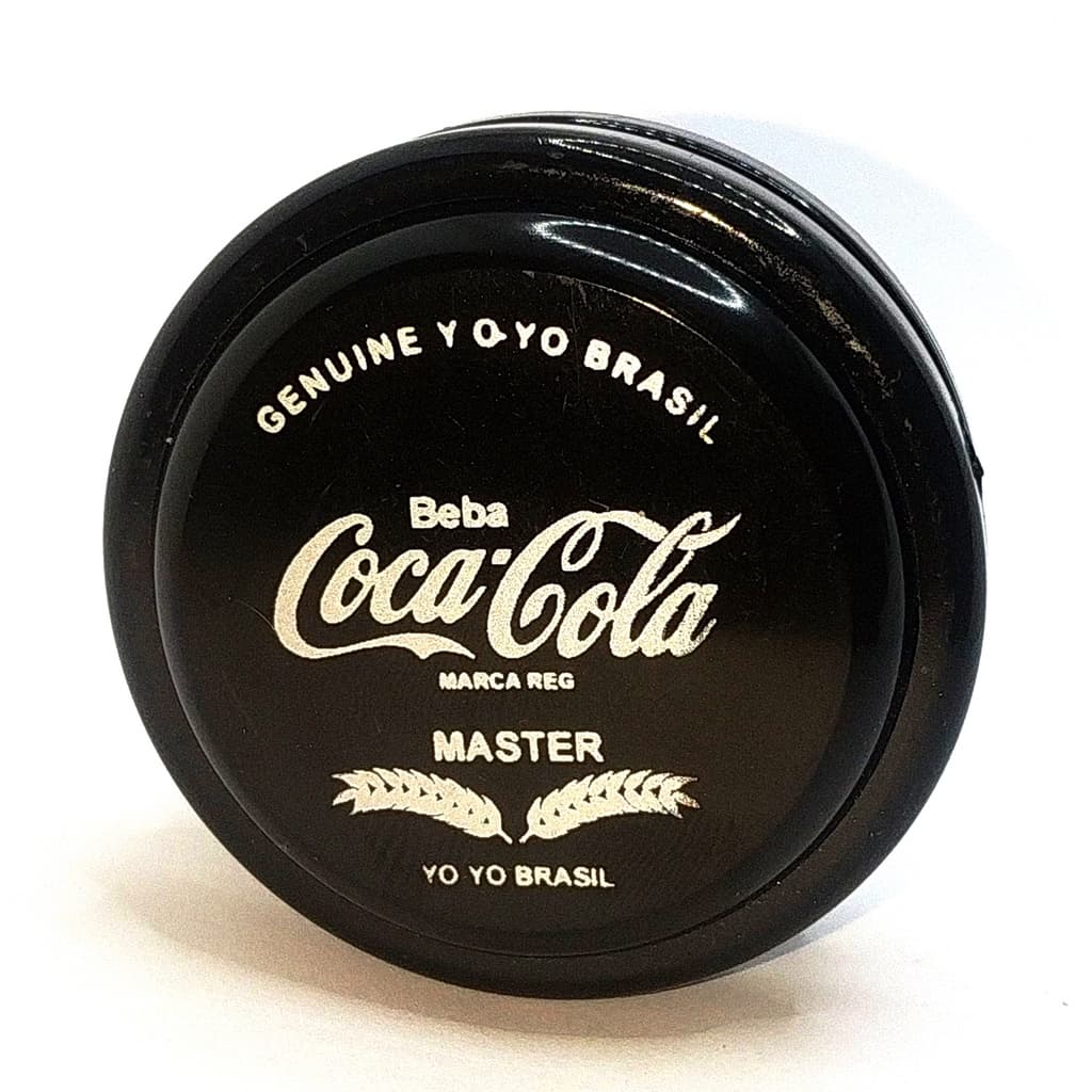 Yoyo Profissional Coca-Cola Master Série Retrô com Eixo de Madeira YOYOBRASIL + 3 Cordas (coca,coca cola,ioio,yo-yo)