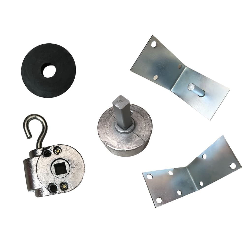 Kit Peças p/ Tubo de Ferro 2" (Polegadas) Toldos Cortina Retrátil