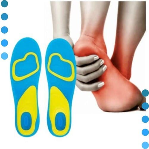 Palmilha Ortopédica Gel Silicone Anti Impacto Esportiva Pés Sem Dor