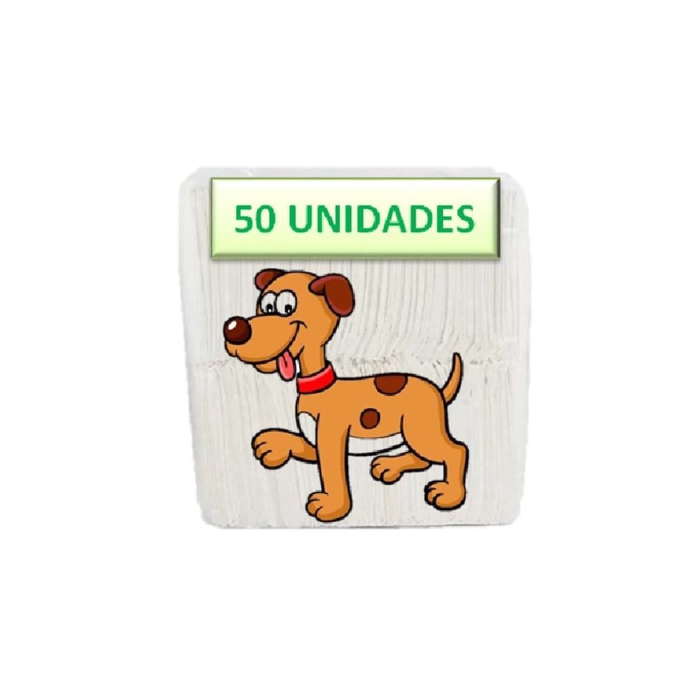 Tapete Higiênico P/ Cães Pet (50 Uni) 1ª Linha 80x60 Profissional