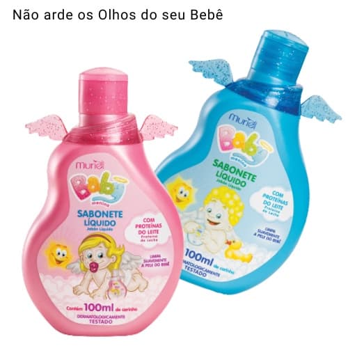 Sabonete  Líquido Infantil Muriel Baby 100ml Não Arde os Olhos Do bebê