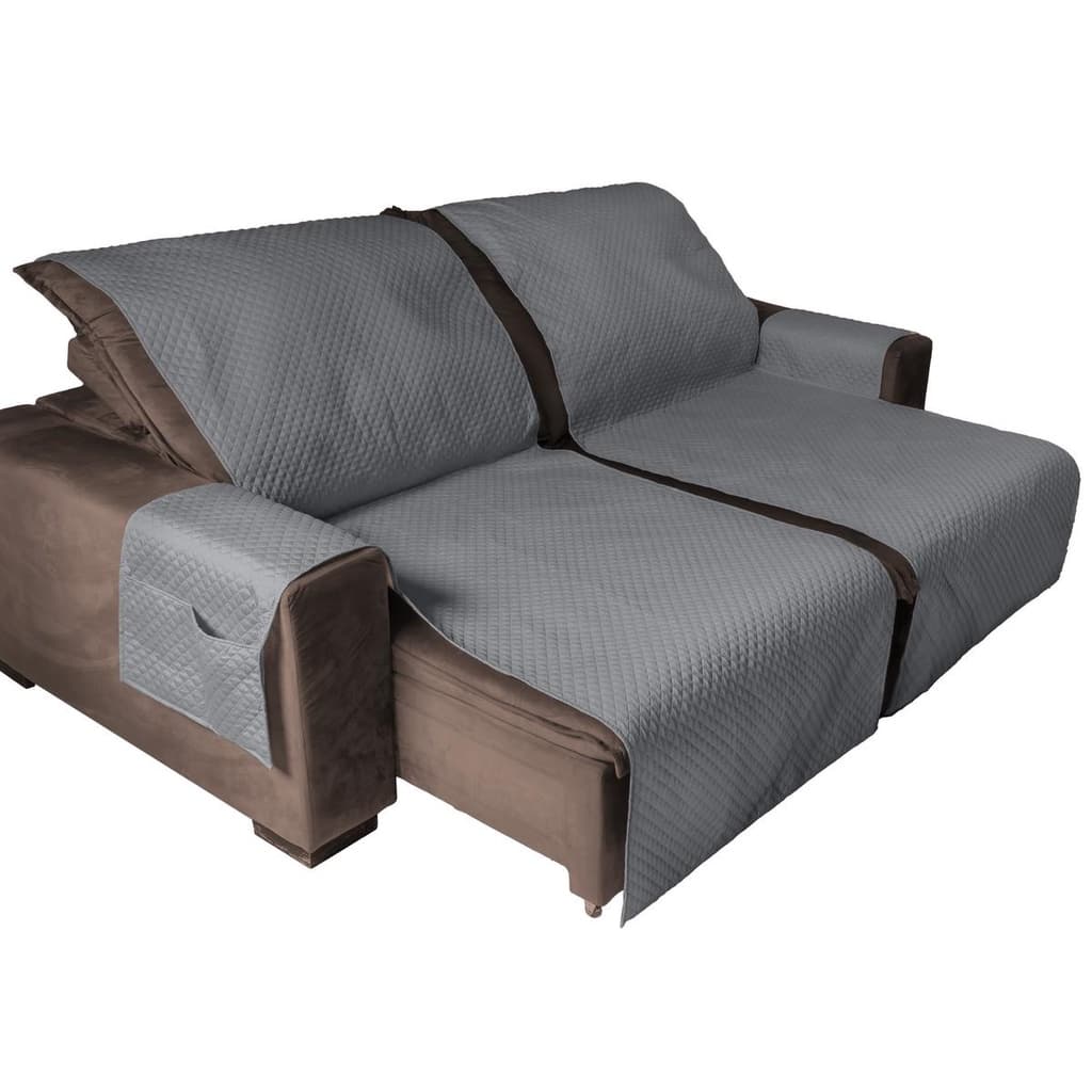 Capa protetora de sofá Impermeável retrátil 1,80m x 2,40m 2 partes black friday