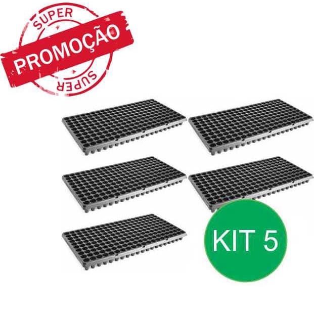 Kit com 10 Bandeja 200 Células Nutriplan para mudas Sementeira  Para Folhosas Hortaliças plantas