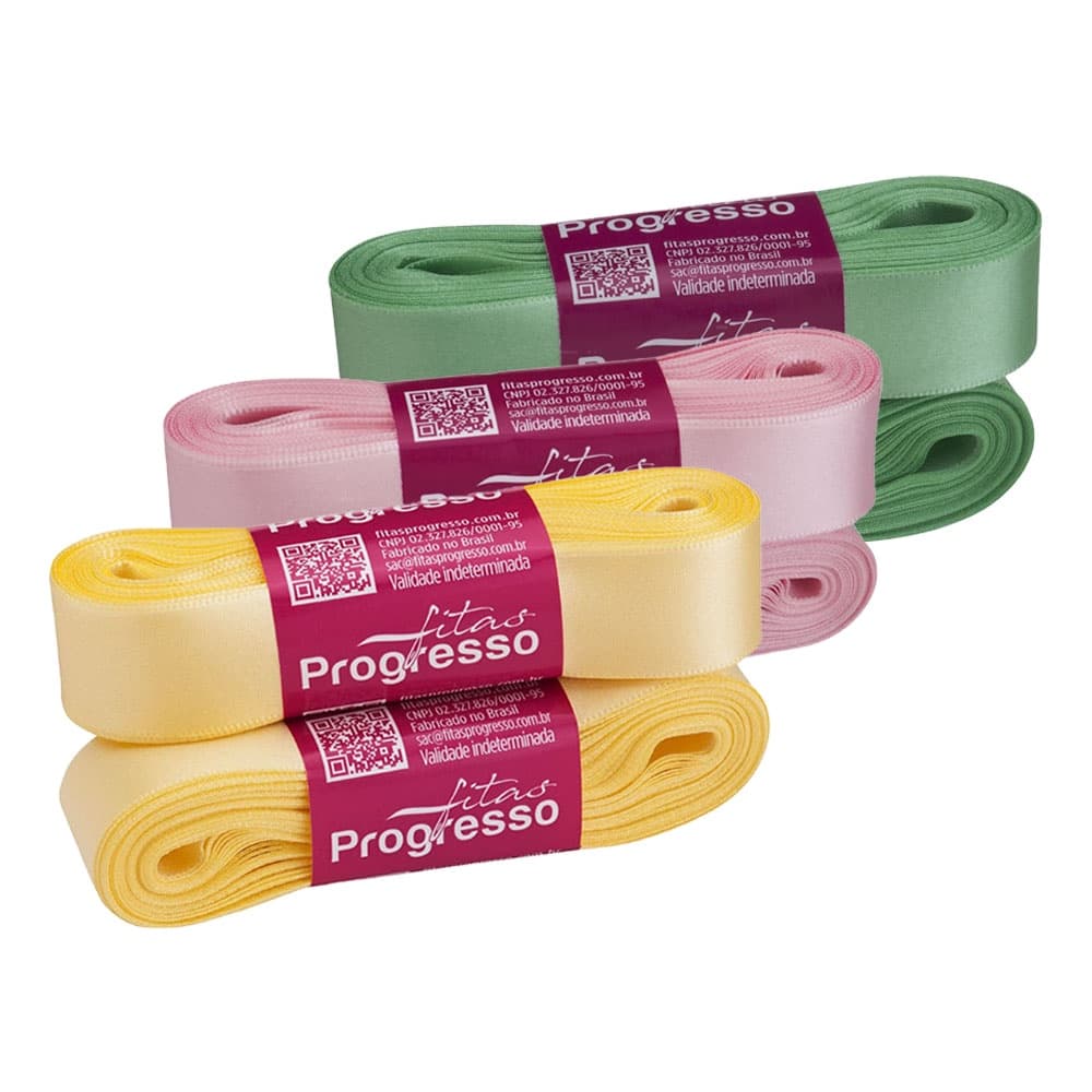 Fita de Cetim 22mm Progresso Face Simples N°5 10m - Unidade