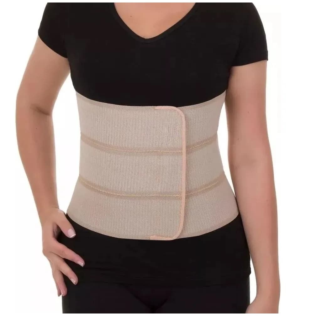 Cinta Faixa Abdominal Pós Cirurgica Unissex 3 Gomos 90cm