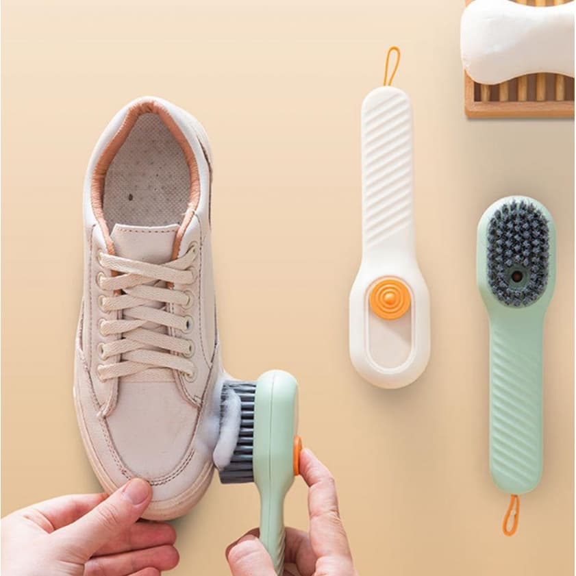 Escova de limpeza Multiuso Com Dispenser multifuncional escova de sapato cheia de líquido tipo prensa Para Casa Em Banheiro Cozinha Limpeza Multiuso