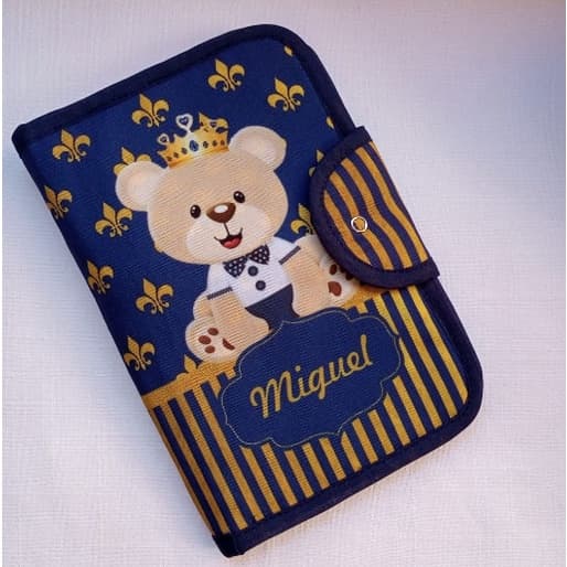 Porta Documentos do Bebê capa de caderneta de vacina personalizada impermeavél varios temas autismo