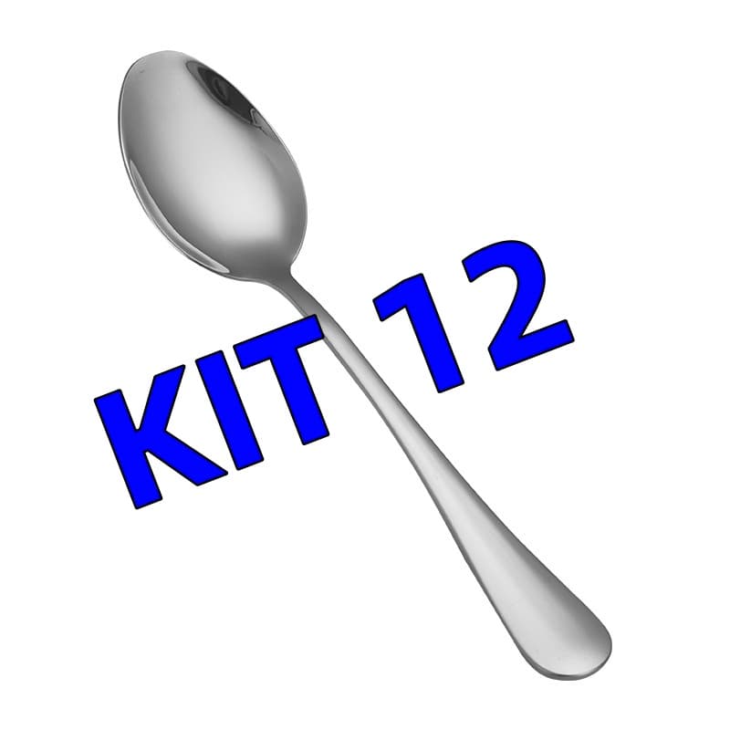 Kit 12 Colher Talher Aço Inox Colher De Sopa Promoção
