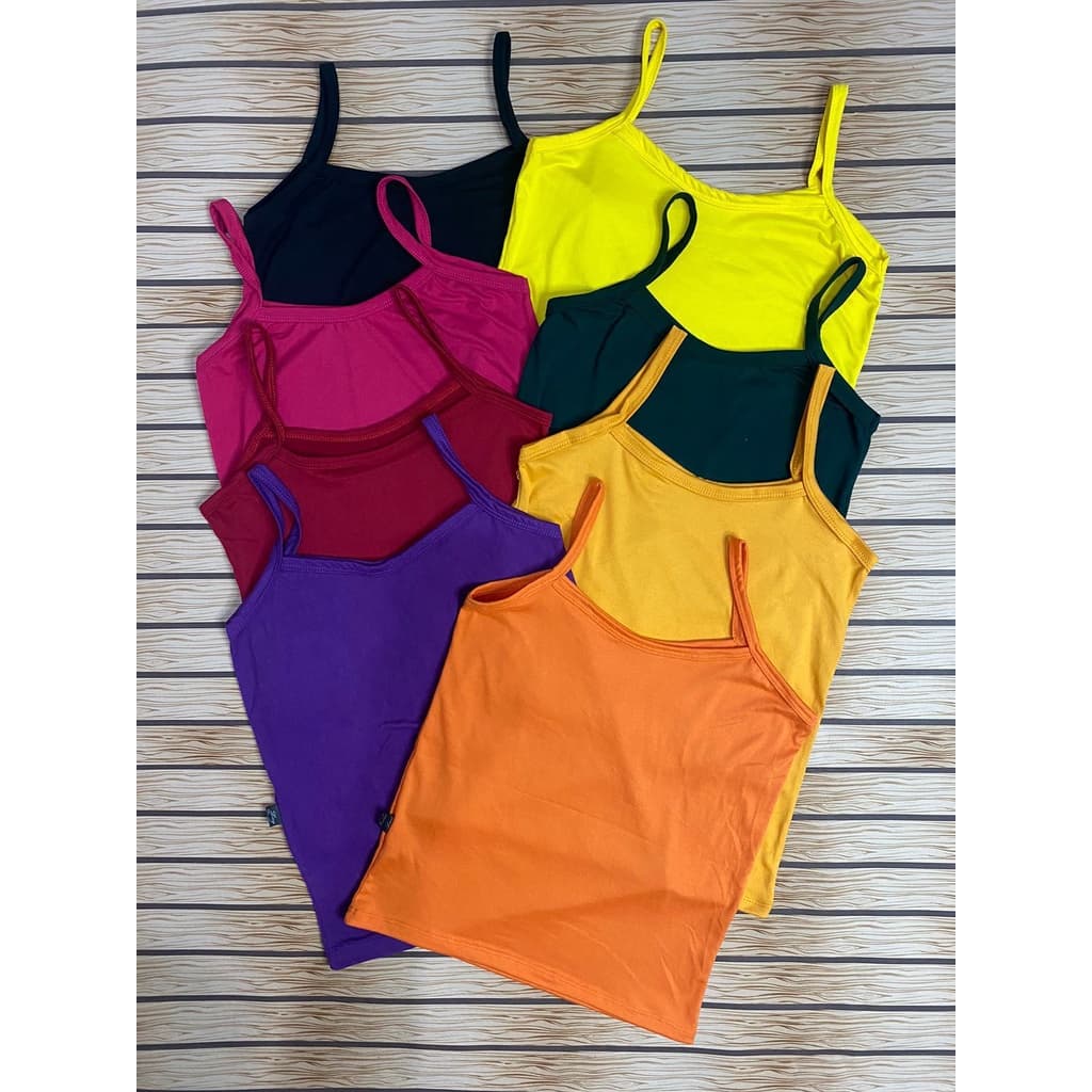 Kit Blusa Regata Alcinha Em Malha Suede