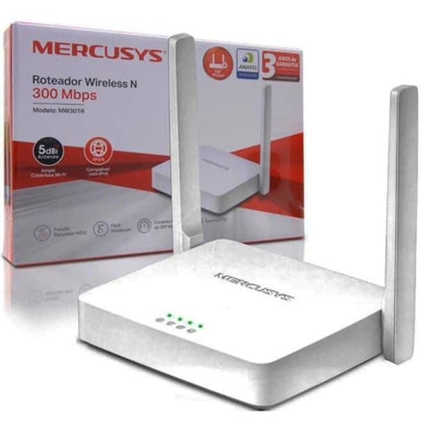 Roteador Wireless / 2 Antenas - MERCUSYS - MW301R