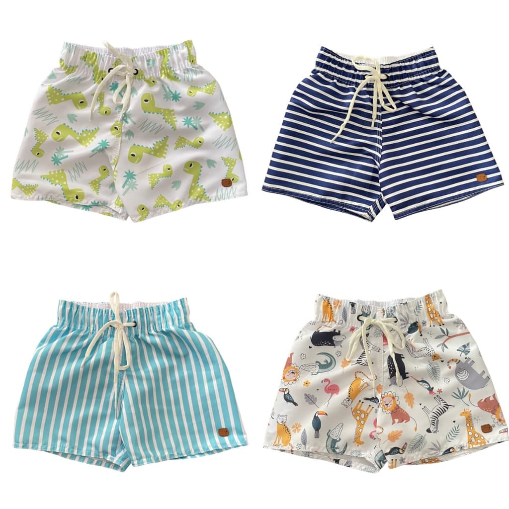 Short Infantil PolareKids Menino Tactel Bermuda Estampado 1 2 4 6 8 anos