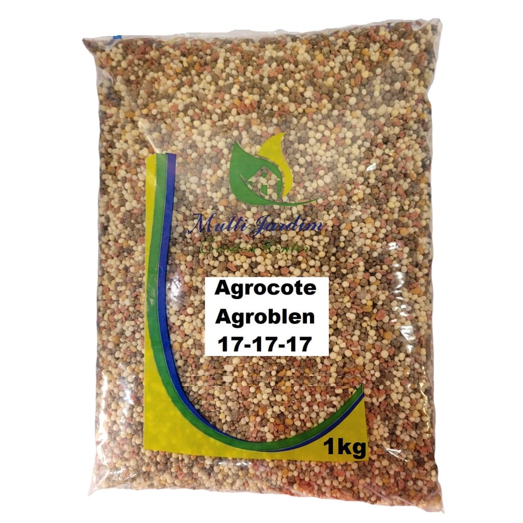 1kg Agrocote Agroblen 17-17-17 (3M)  Adubo Fertilizante Rosa Deserto Orquídeas Suculentas