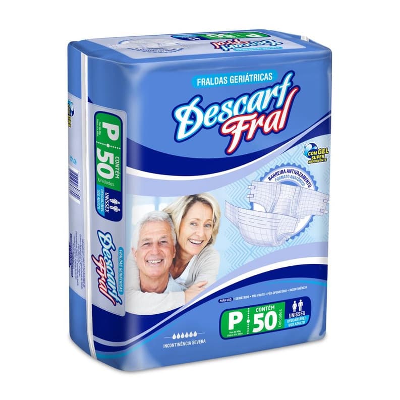 Fralda Geriátrica Descart Fral Mega
