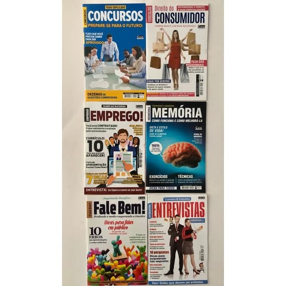 Kit 6 Revistas VOU ARRUMAR UM EMPREGO