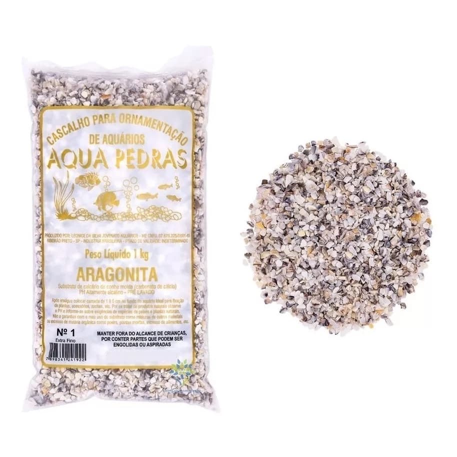 Aragonita Calcário De Concha Moida N° 1 1kg