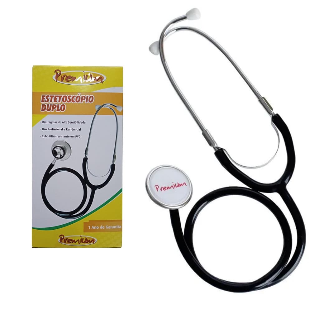 Estetoscópio Premium Estetoscópio Duplo Estetoscópio infantil e Adulto Estetoscópio Preto Estetoscopio