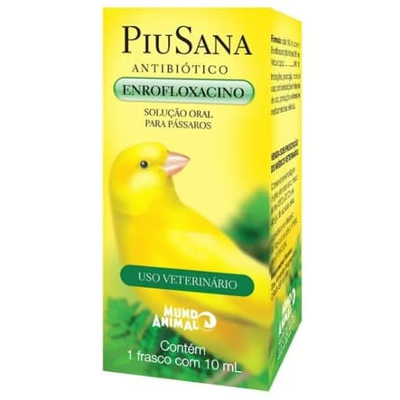PiuSana 10ml para Pássaros Mundo Animal