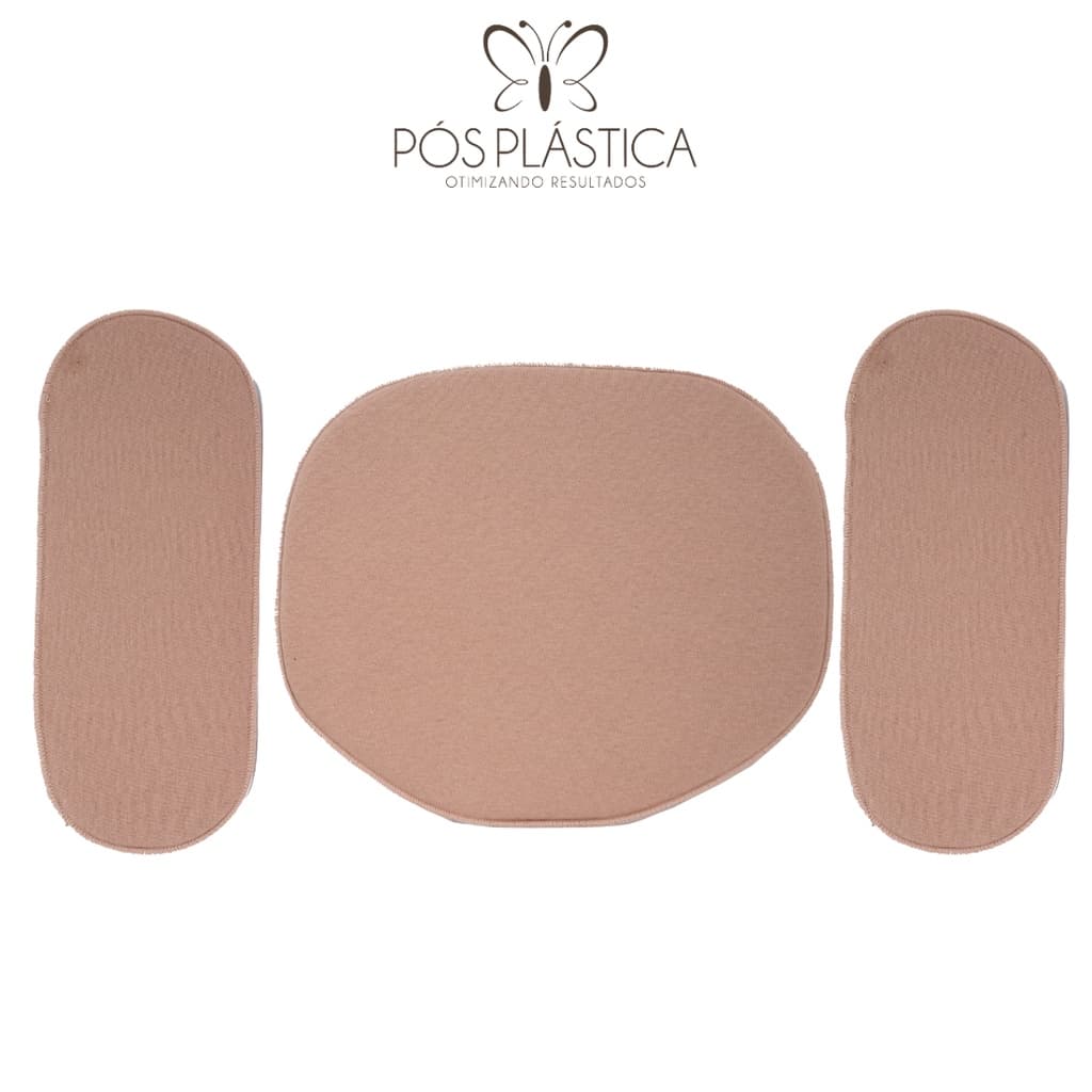 Placa Pos Cirugica Placa Abdominoplastia Lipoaspiração Flexível KIT Abdômen e Lateral