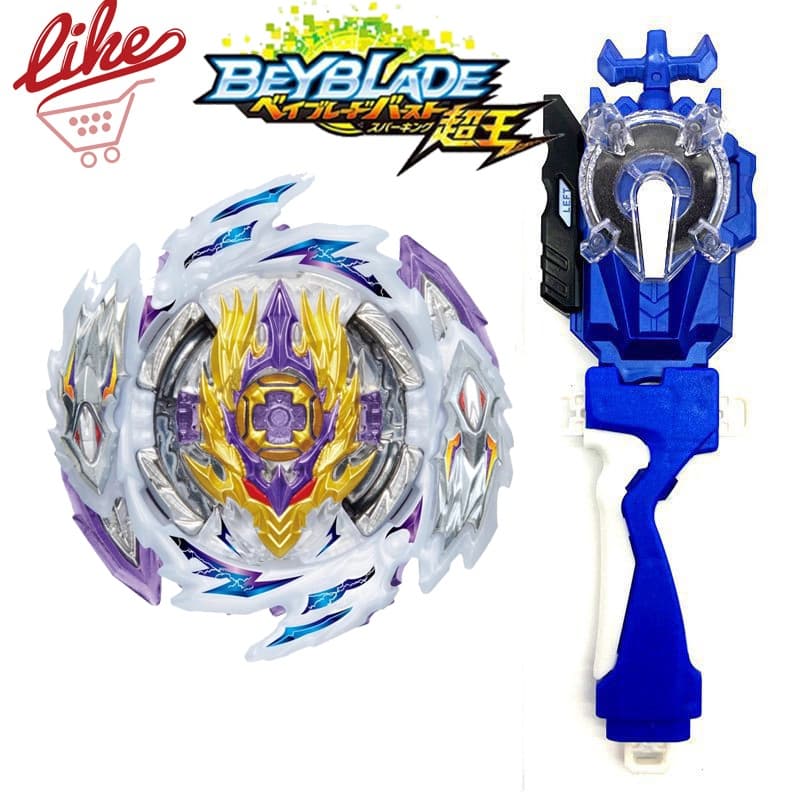 Beyblade Burst MQ B-168 Rage Longinus Super King with LR Spark Launcher Handlebar Set Beyblade Toys for Children