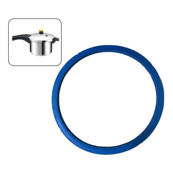 Borracha Panela Pressão Rochedo Turbo Top 7,6 Lts Silicone Azul