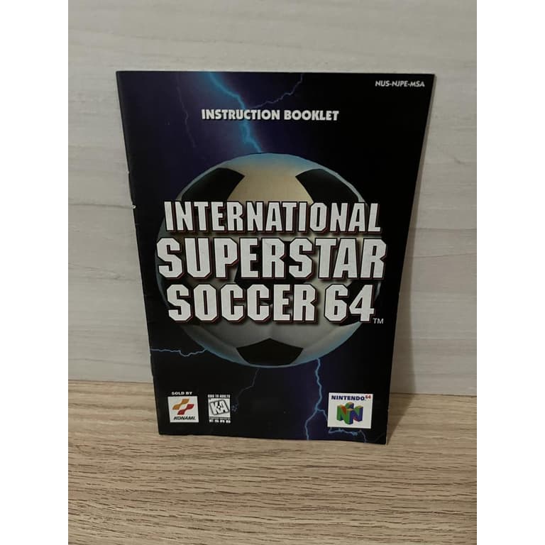 Manual International Superstar Soccer 64 Nintendo 64 Original