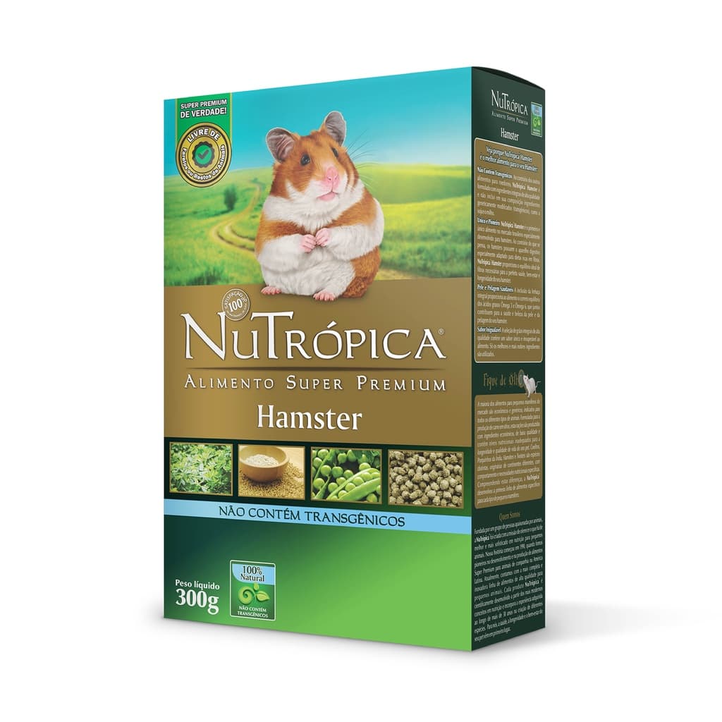 Ração NUTRÓPICA hamster 300g para Hamster Anão russo Sírio