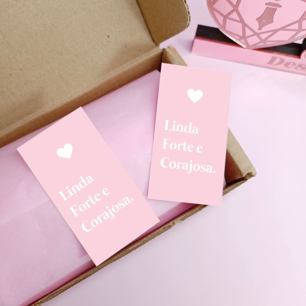 50/100uni Cartão 5x9cm com frase motivacional - cartão de agradecimento ao cliente
