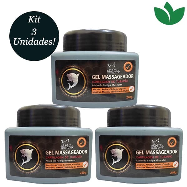 Kit Com 3 Gel Massageador Cartilagem 240g San Jully