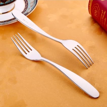 12 Unidade Garfo De Jantar Aço Inox Material Seguro Reutilizável Delicado Polimento Processo De Polimento