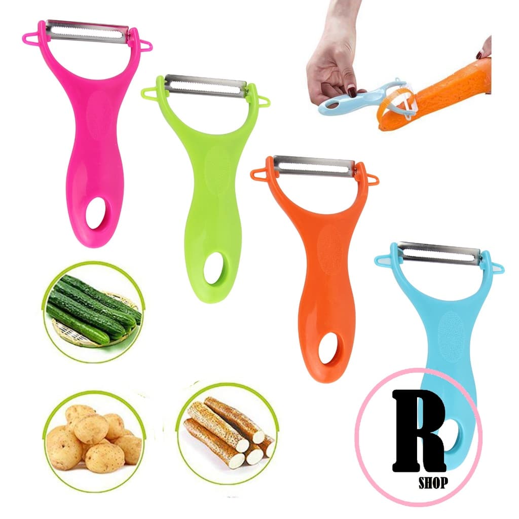 Descascador de Legumes Verduras Frutas Plástico Lamina Inox Para Cozinha