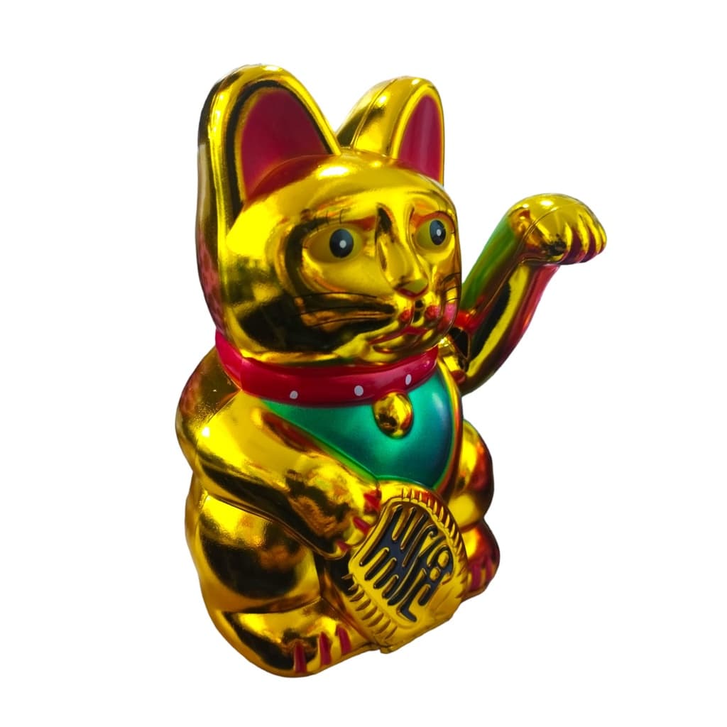 Gato Da Sorte Dourado Japonês Meneki Neko Moeda