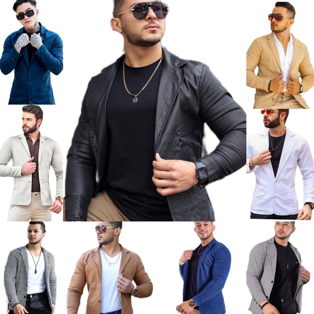 Blazer Masculino Chique Moderno Elegante Esporte Fino