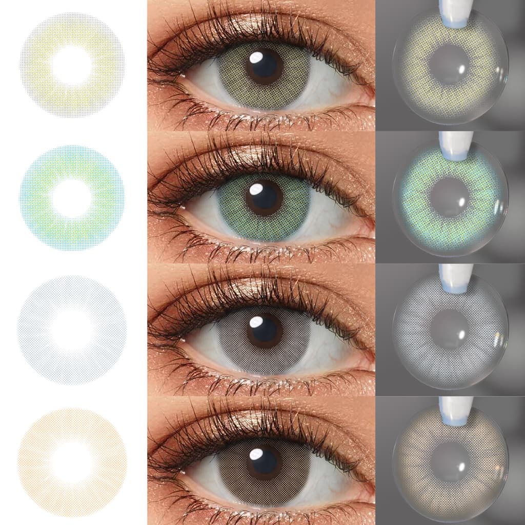 Magister HIDROCOR Lente De Contato/Olhos Naturais/Maquiagem 2pçs/Lentes Anuals 14.0mm