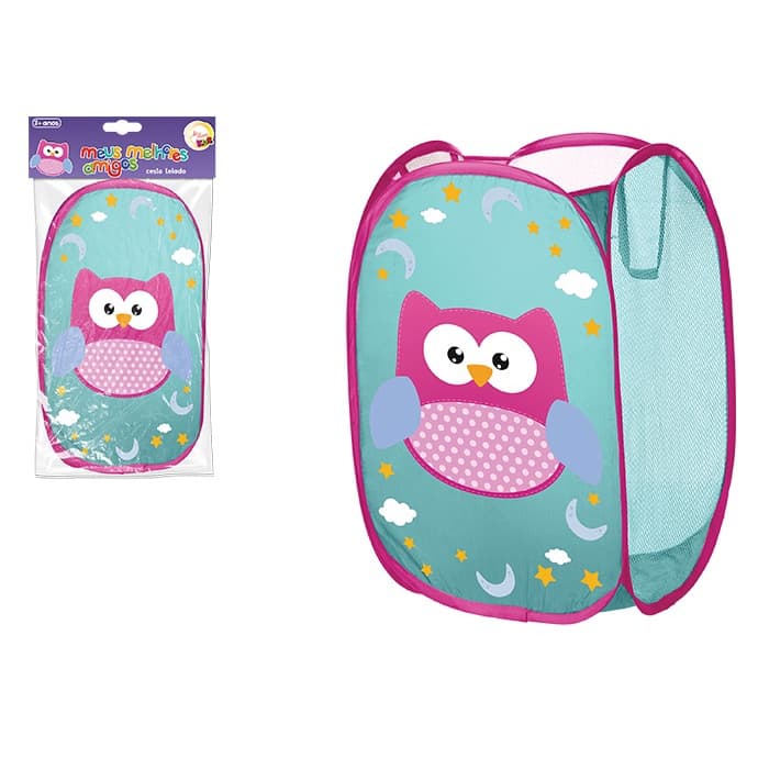 Cesto Organizador Bebe Infantil Dobrável Roupas Brinquedos