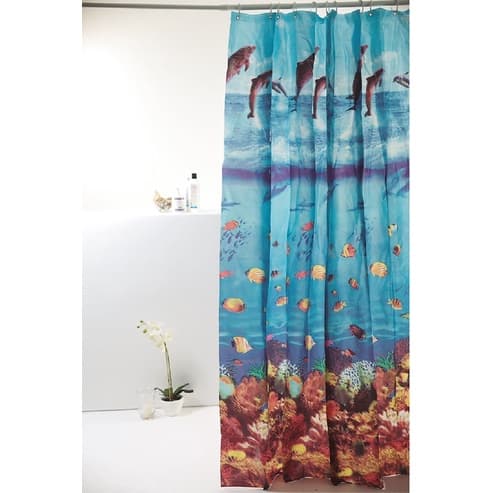 Cortina Box Grossa Antimofo Pvc 198x180 Cm C/ Ganchos