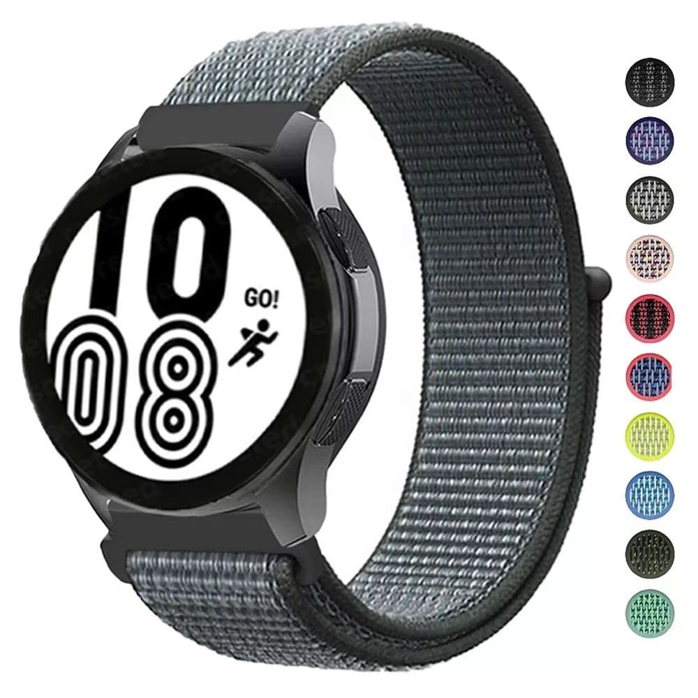 Pulseira Mega Premium Nylon Velcro 20/22mm Para Galaxy Watch3 Active2 GTS3 GTR42/47mmGTR3/PRO
