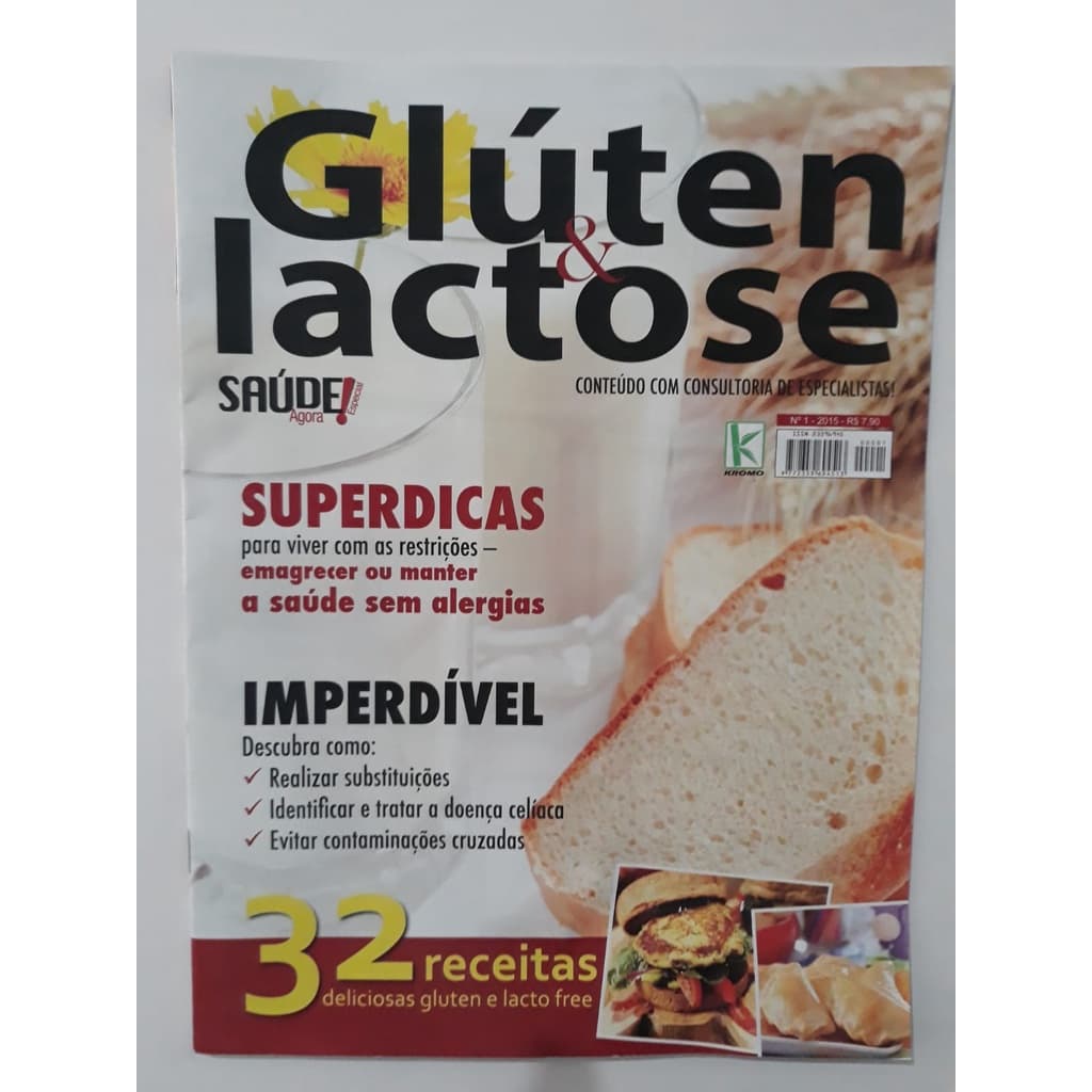 Revista Glutén e Lactose Discas de Receitas Saudáveis