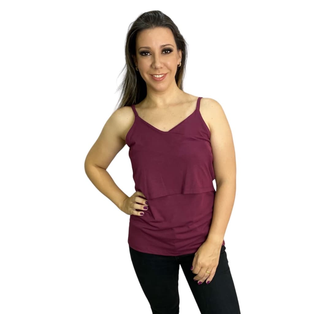 Blusinha Amamentação de Alcinha