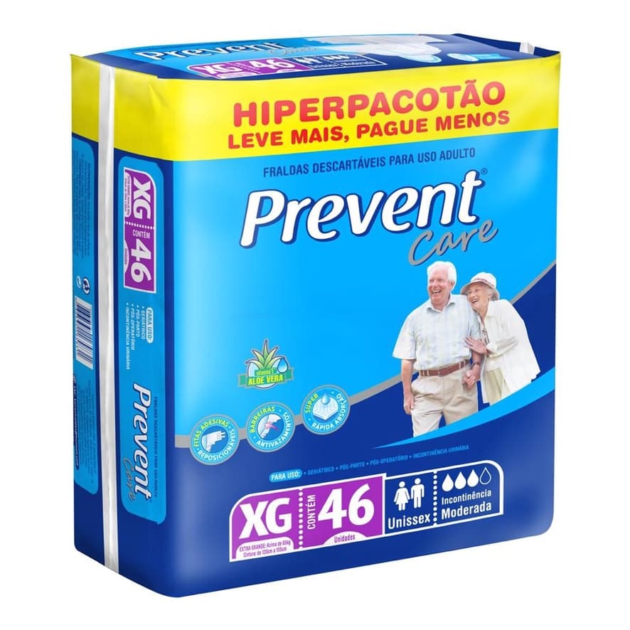 PREVENT CARE XG/46 UNID (FRALDA GERIÁTRICA COM EXCELENTE PREÇO E QUALIDADE)