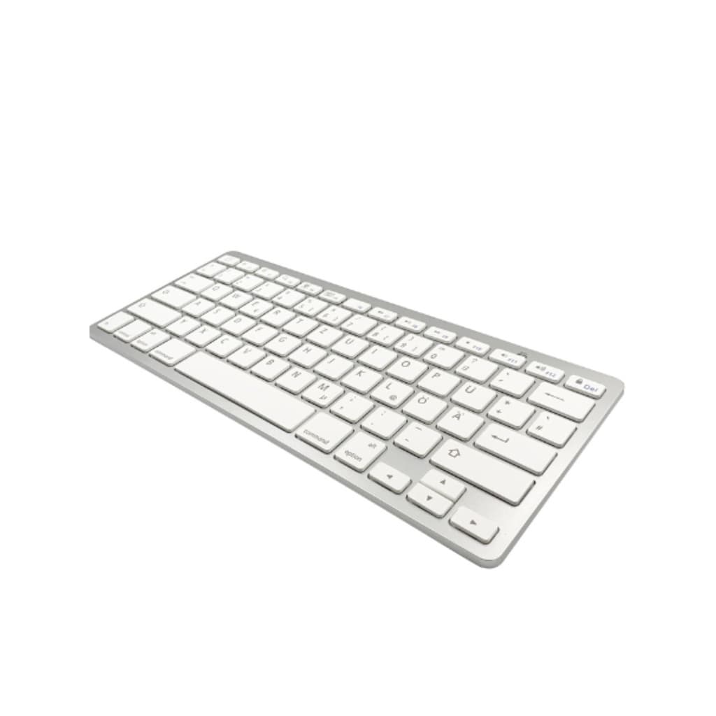 Teclado Keyboard Bluetooth Wireless Sem Fio branco/preto