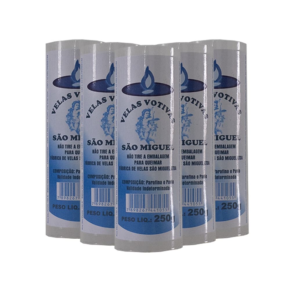 Vela Branca 7 Dias 250g (caixa C/ 12 Unidades)