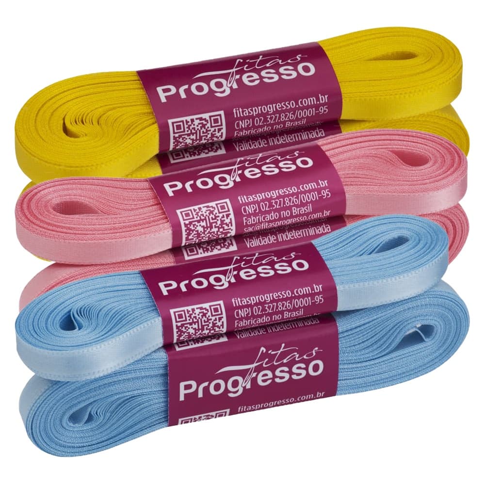 Fita de Cetim 07mm Progresso Face Simples N°1 10m