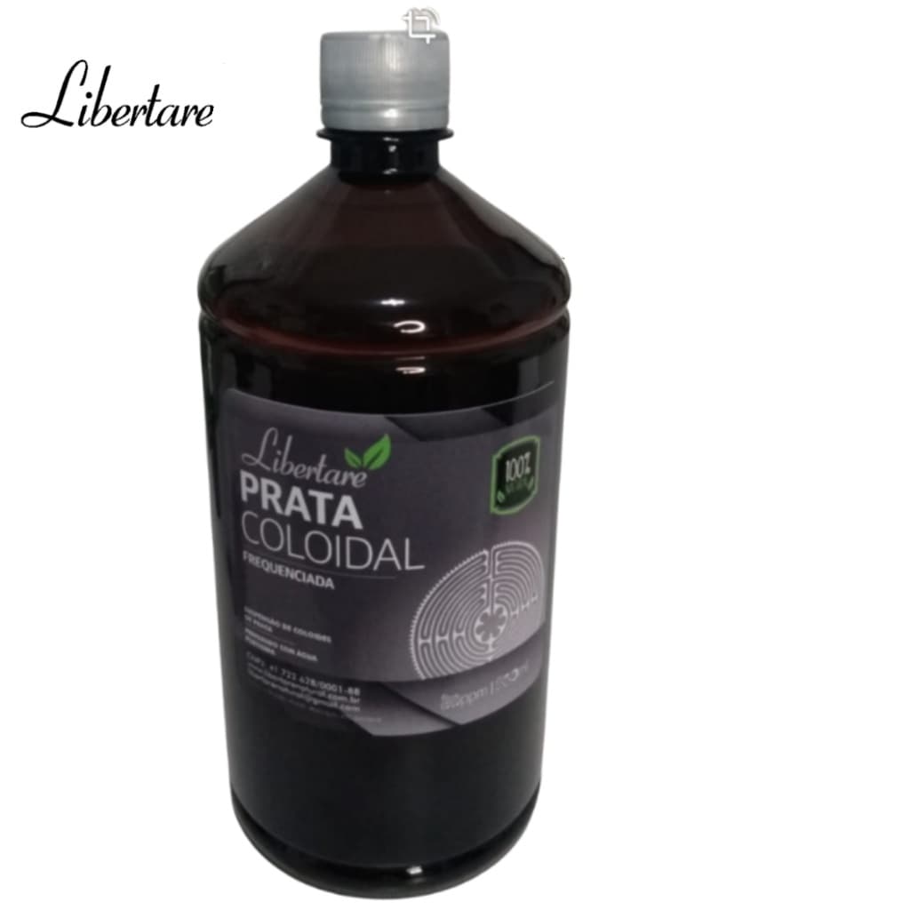 Prata Coloidal 40 ppm Frequenciada Libertare - 1 Litro