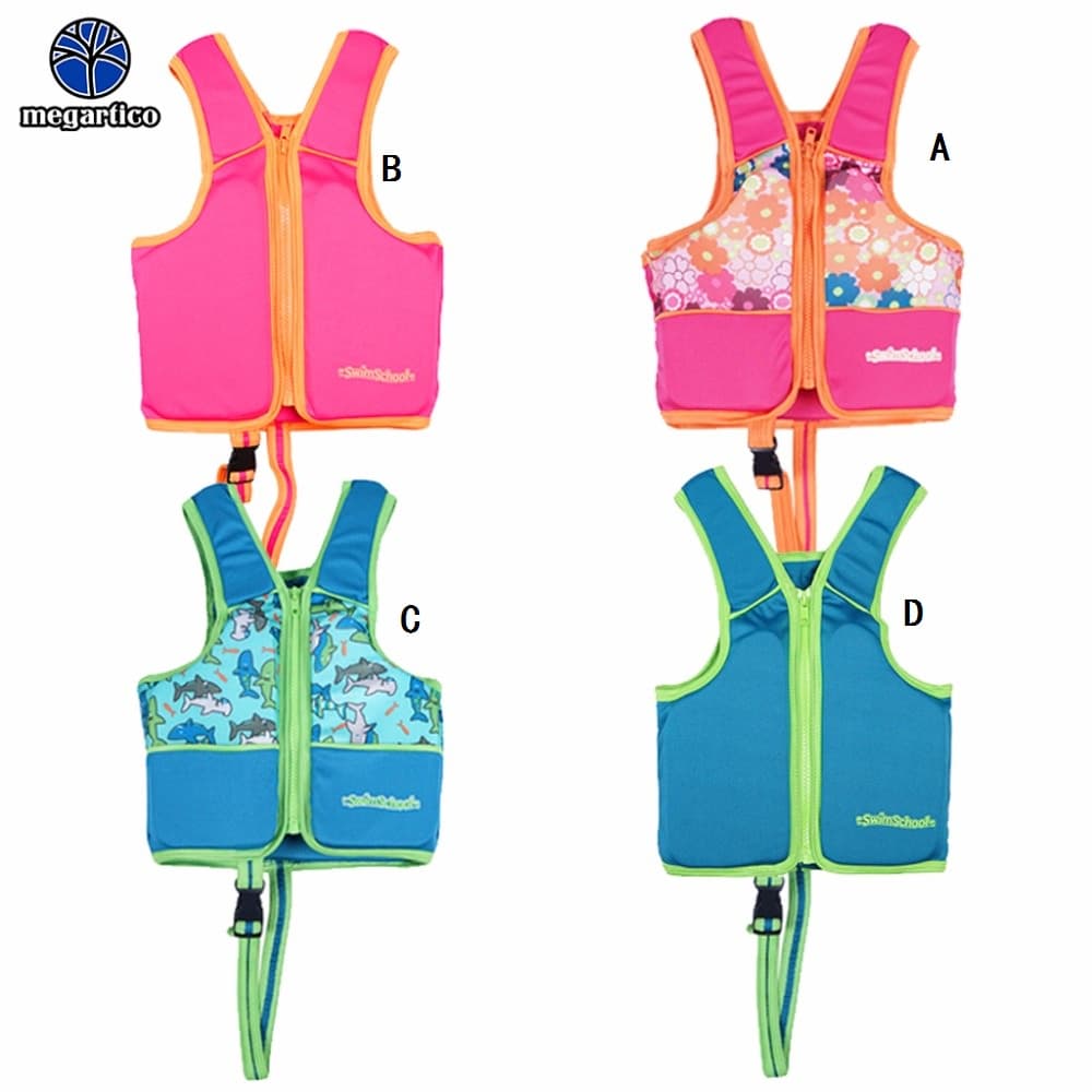 Colete Salva-Vidas de Natação Infantil de 1-6 Anos Colete de natação de flutuação de verão para crianças de