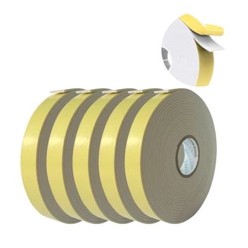 5 Fitas Adesivas de Espuma Dupla Face (Fita Banana) 5,5 Metros