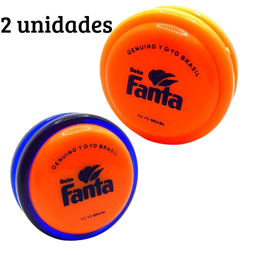 Kit 2 yoyos Retrô Coca-cola Fanta Lançamento YOYOBRASIL ioio super yoyo Master de eixo fixo + 3 cordas